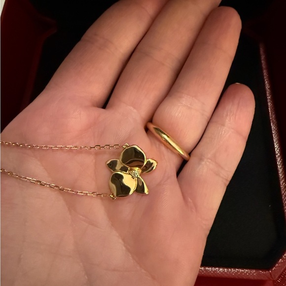 Cartier Caress d'Orchidépal Necklace Rose Gold K18 - Picture 4 of 6